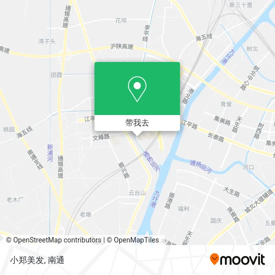 小郑美发地图