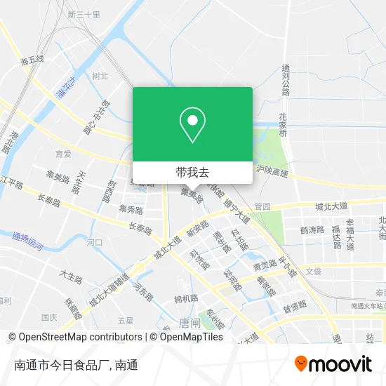 南通市今日食品厂地图