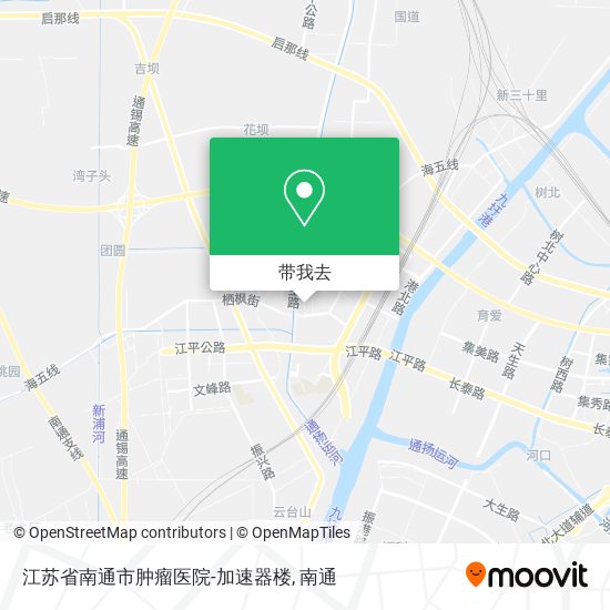 江苏省南通市肿瘤医院-加速器楼地图