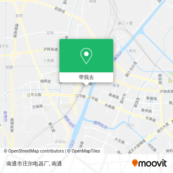 南通市庄尔电器厂地图