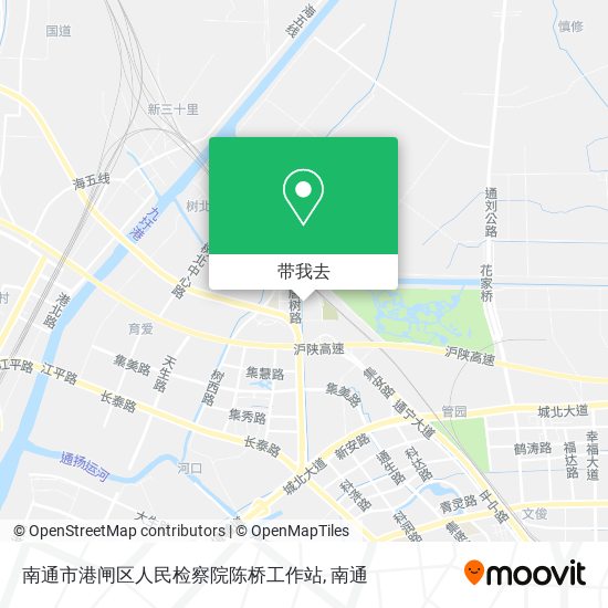 南通市港闸区人民检察院陈桥工作站地图