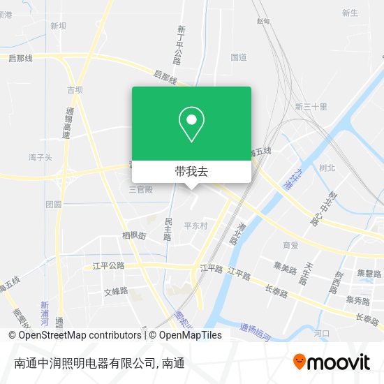 南通中润照明电器有限公司地图