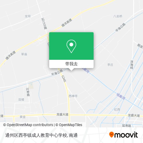 通州区西亭镇成人教育中心学校地图