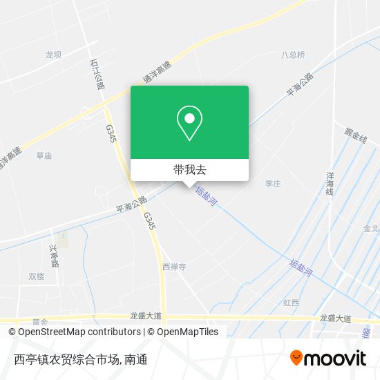 西亭镇农贸综合市场地图