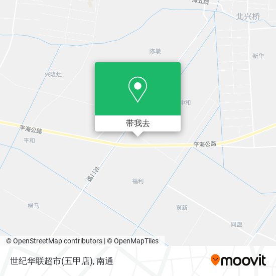 世纪华联超市(五甲店)地图