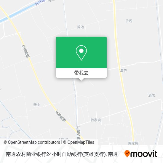 南通农村商业银行24小时自助银行(英雄支行)地图