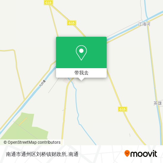 南通市通州区刘桥镇财政所地图