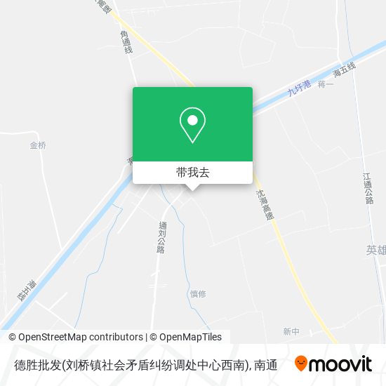德胜批发(刘桥镇社会矛盾纠纷调处中心西南)地图