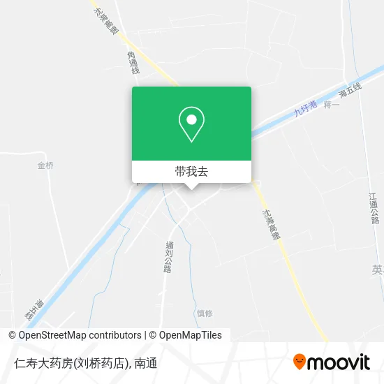 仁寿大药房(刘桥药店)地图