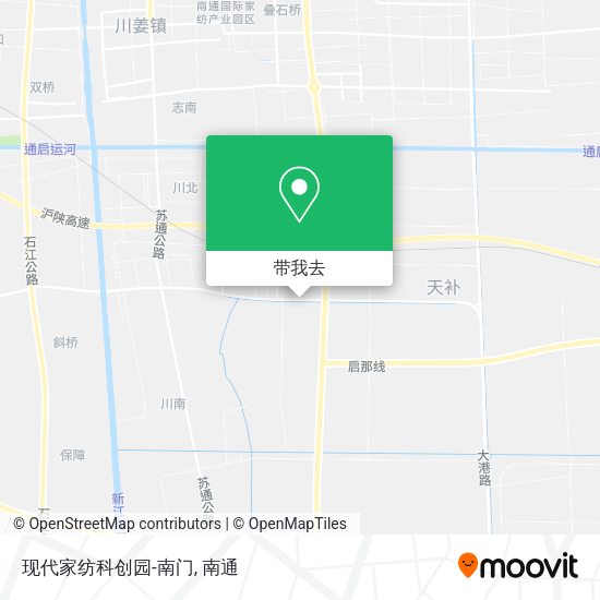 现代家纺科创园-南门地图