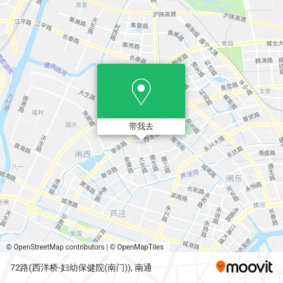 72路(西洋桥-妇幼保健院(南门))地图