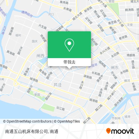 南通五山机床有限公司地图