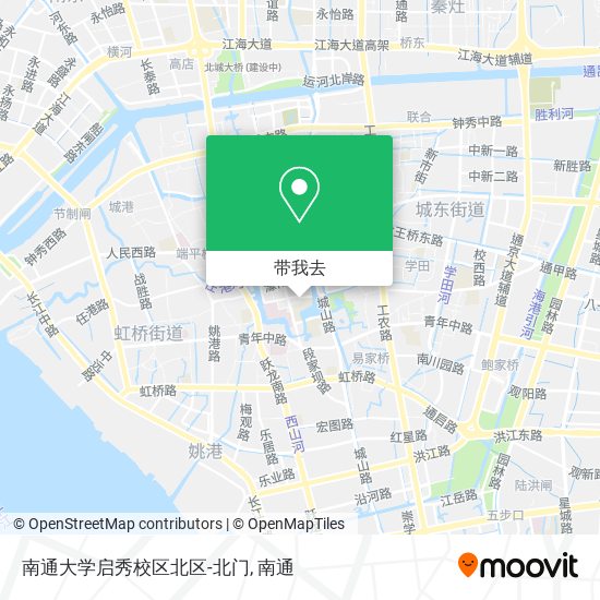 南通大学启秀校区北区-北门地图