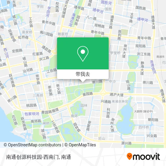 南通创源科技园-西南门地图