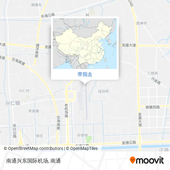 南通兴东国际机场地图