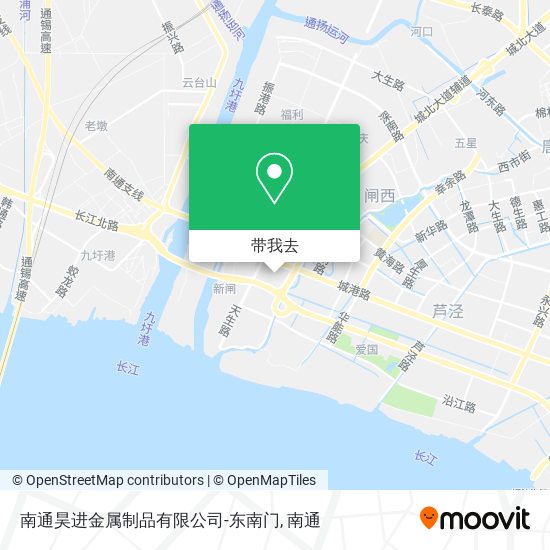 南通昊进金属制品有限公司-东南门地图