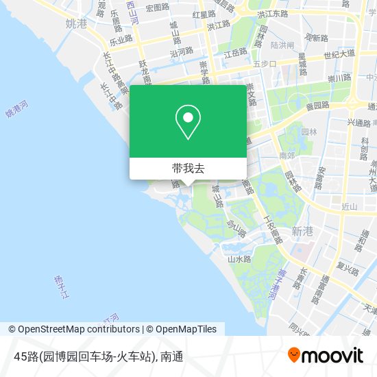 45路(园博园回车场-火车站)地图