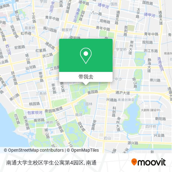 南通大学主校区学生公寓第4园区地图