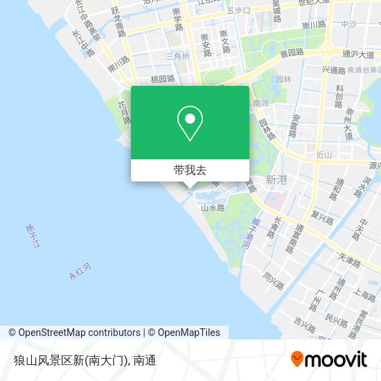 狼山风景区新(南大门)地图