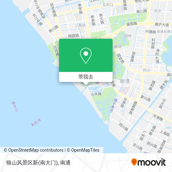 狼山风景区新(南大门)地图