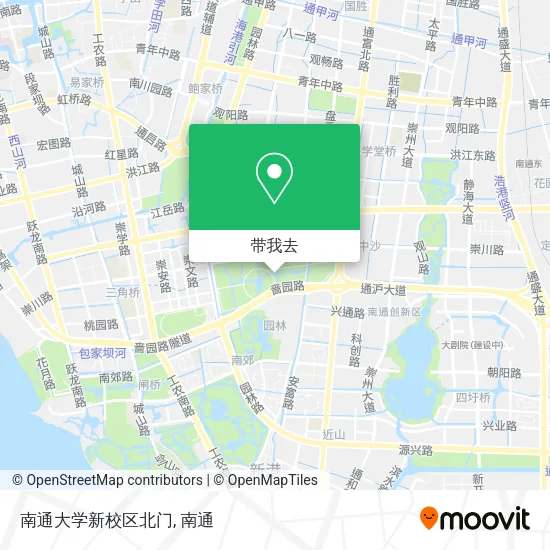 南通大学新校区北门地图