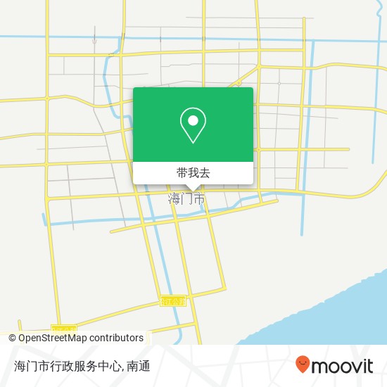 海门市行政服务中心地图