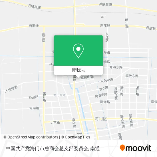 中国共产党海门市总商会总支部委员会地图