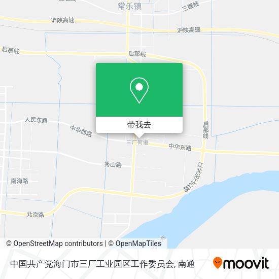 中国共产党海门市三厂工业园区工作委员会地图