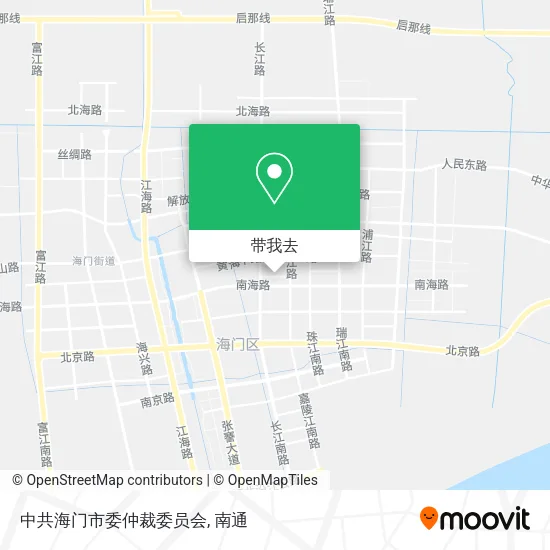 中共海门市委仲裁委员会地图