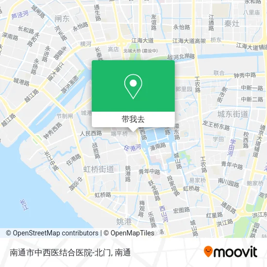 南通市中西医结合医院-北门地图