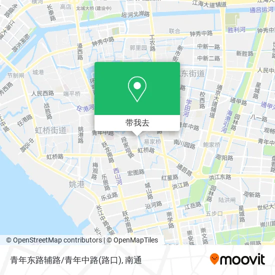 青年东路辅路/青年中路(路口)地图