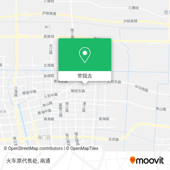 火车票代售处地图