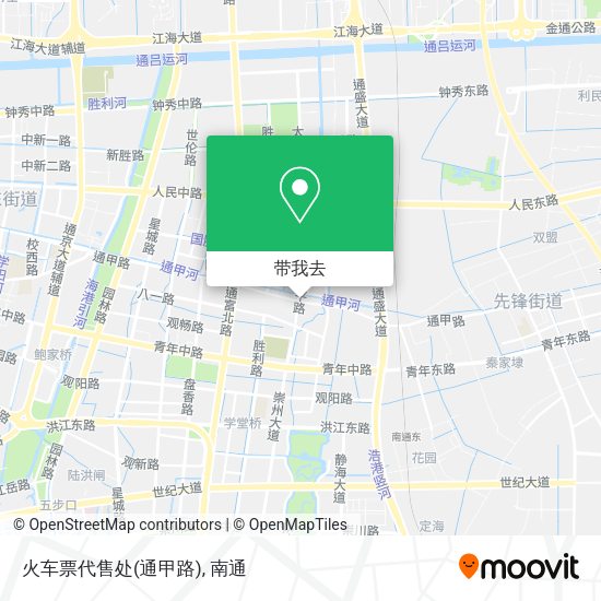 火车票代售处(通甲路)地图
