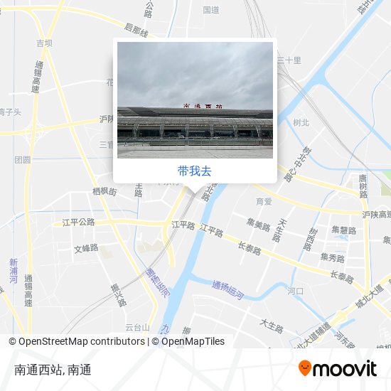 南通西站地图