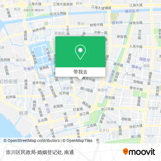 崇川区民政局-婚姻登记处地图