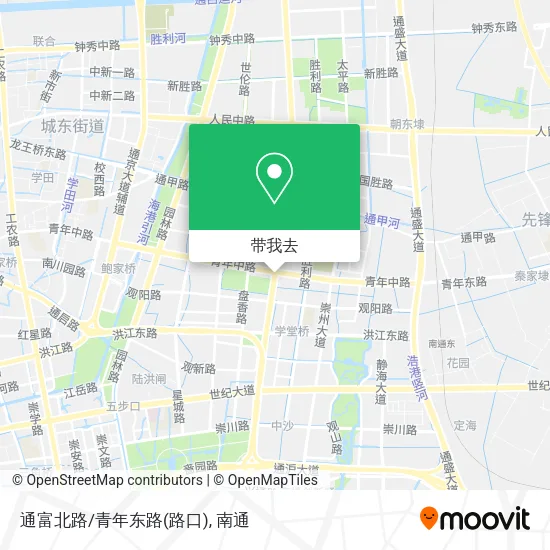 通富北路/青年东路(路口)地图
