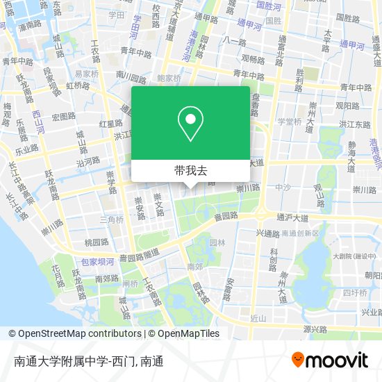 南通大学附属中学-西门地图