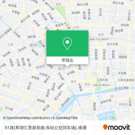 51路(和谐汇景新苑南-东站公交回车场)地图
