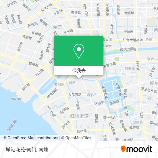 城港花苑-南门地图