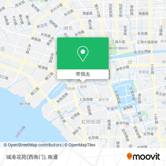 城港花苑(西南门)地图
