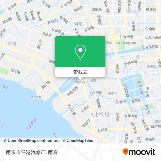南通市任港汽修厂地图