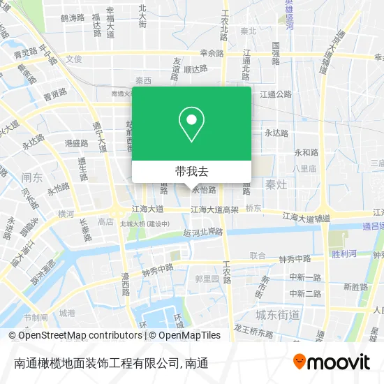南通橄榄地面装饰工程有限公司地图