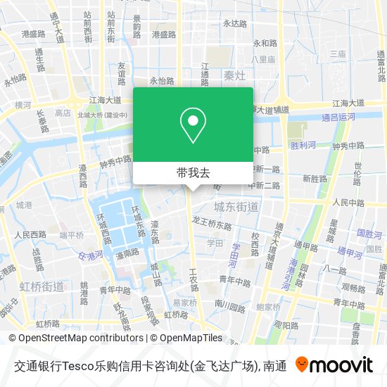 交通银行Tesco乐购信用卡咨询处(金飞达广场)地图