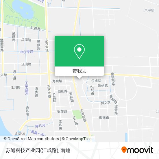 苏通科技产业园(江成路)地图