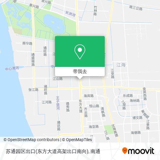 苏通园区出口(东方大道高架出口南向)地图