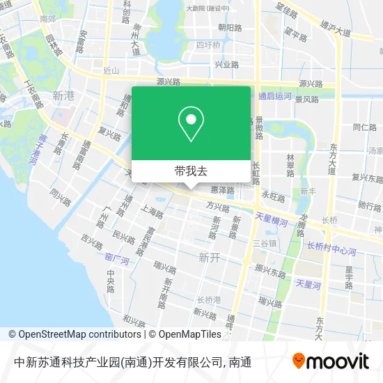 中新苏通科技产业园(南通)开发有限公司地图