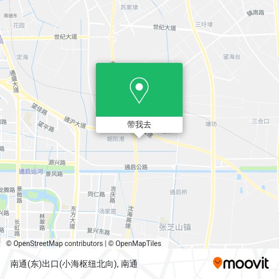 南通(东)出口(小海枢纽北向)地图