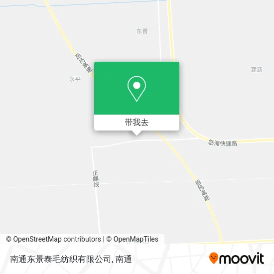 南通东景泰毛纺织有限公司地图