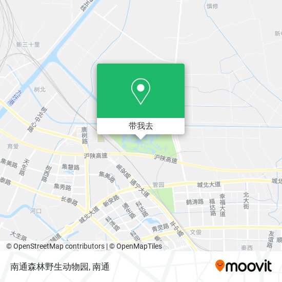 南通森林野生动物园地图
