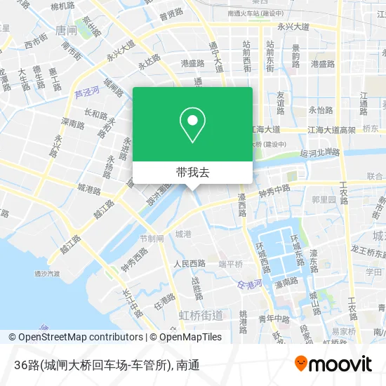 36路(城闸大桥回车场-车管所)地图